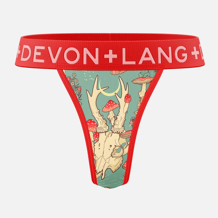Originals Bria V-Thong - Forest Mushrooms for wholesale by Devon + Lang