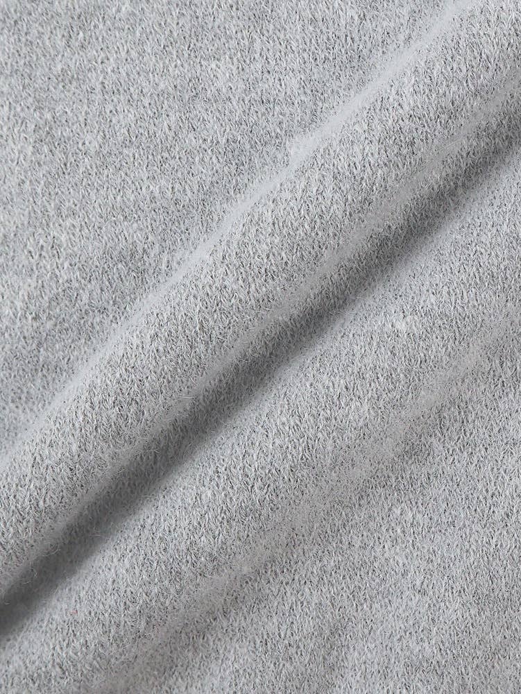 Grey Slouchy Teddy Bear Graphic Cozy Sweater for wholesale on Faire6