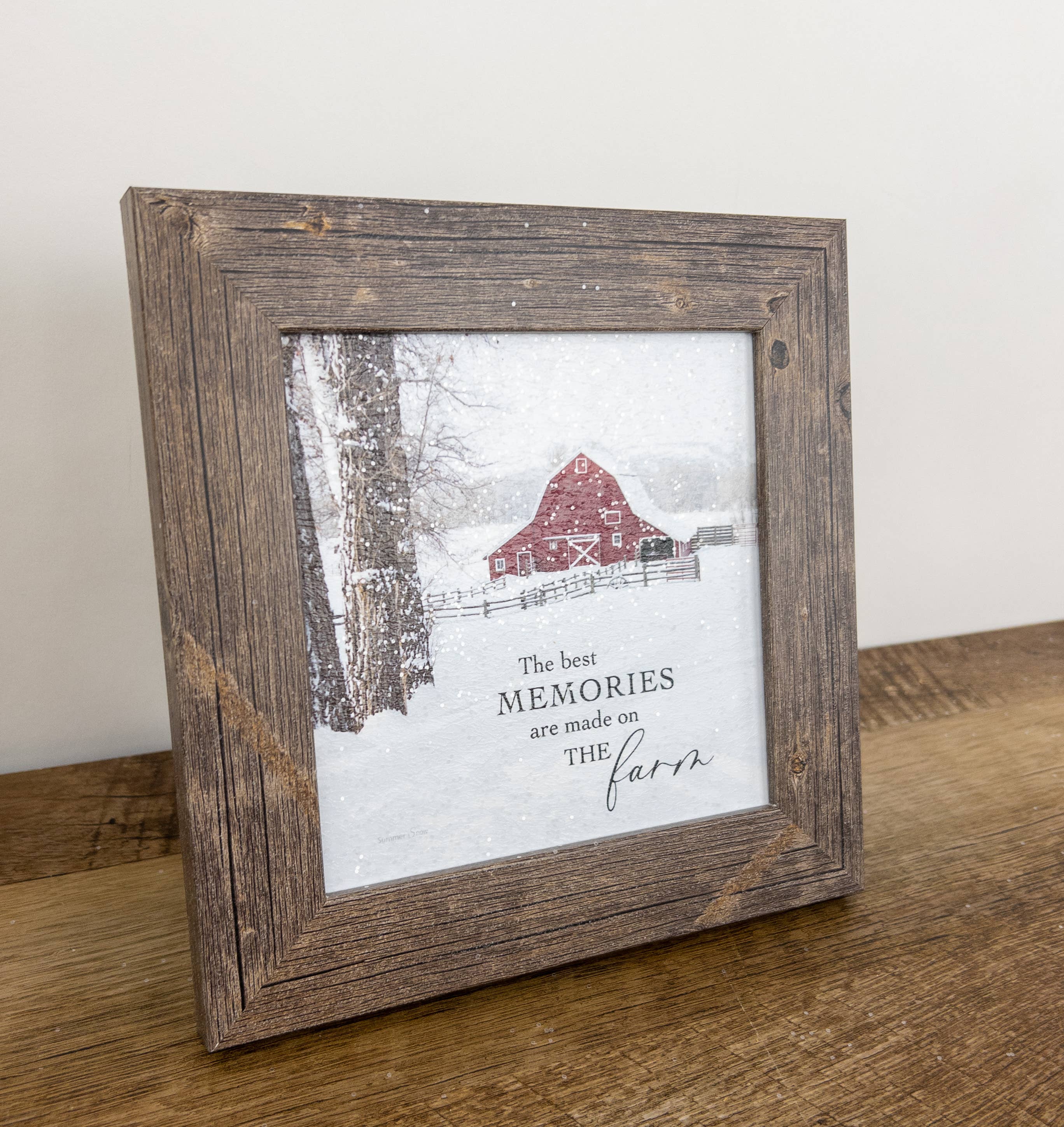 Summer Snow Art - Vente Art mural pour les fêtes - Les meilleurs souvenirs se créent à la ferme en hiver2