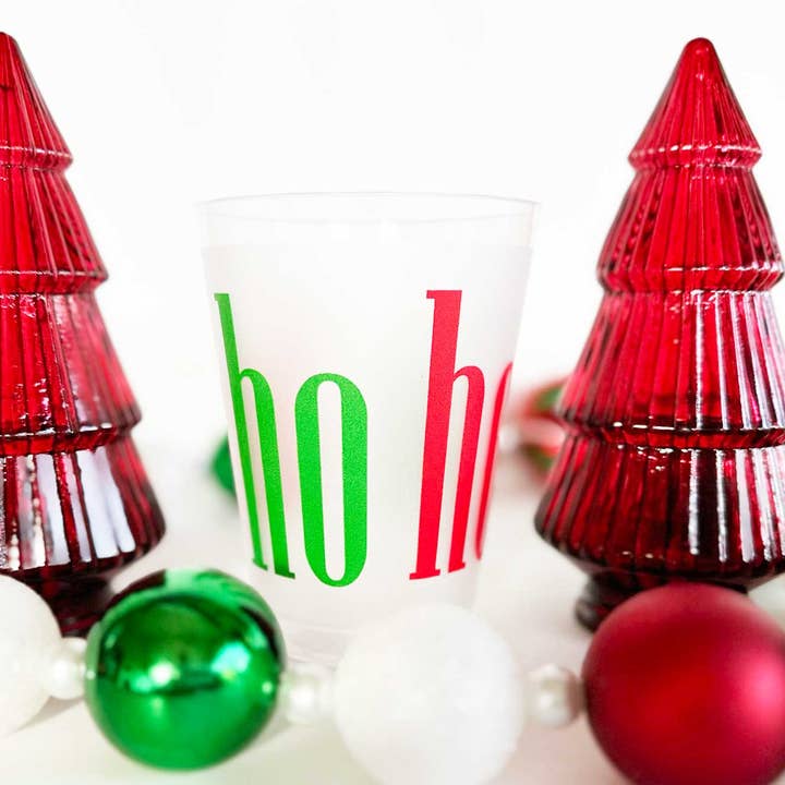 Two Funny Girls - Wholesale Disposable Cup - Christmas Frosted Cup 10 Pack {ho ho ho}2