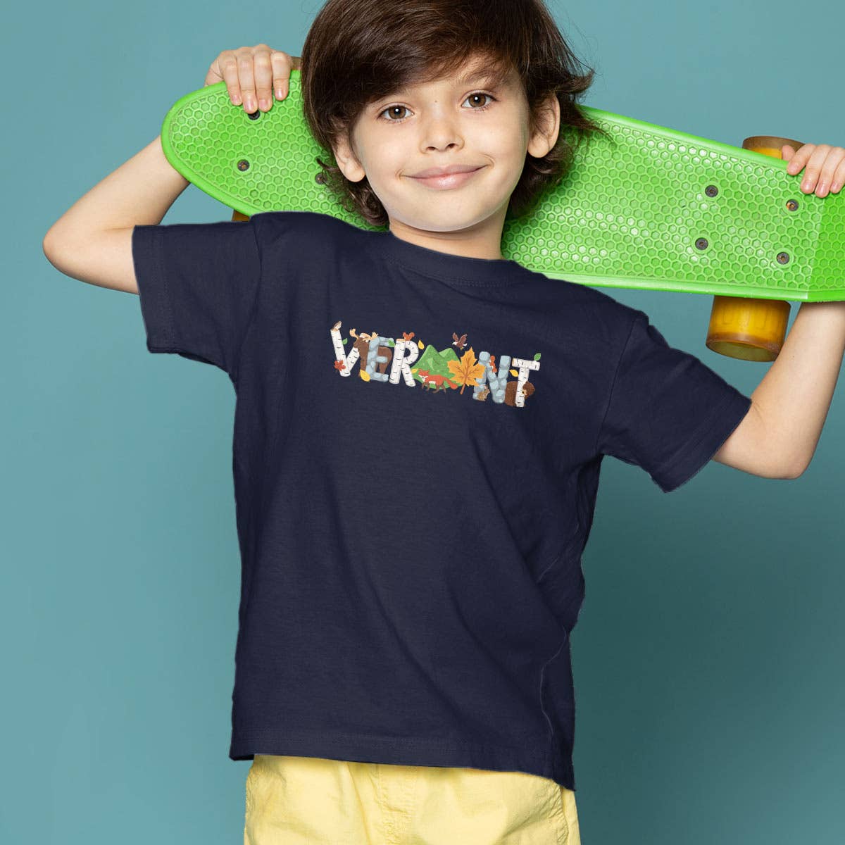 RetroPlanet - Wholesale T-Shirt - Kids - Vermont Whimsical Animals Unisex Toddler T-Shirt 2T-5/60