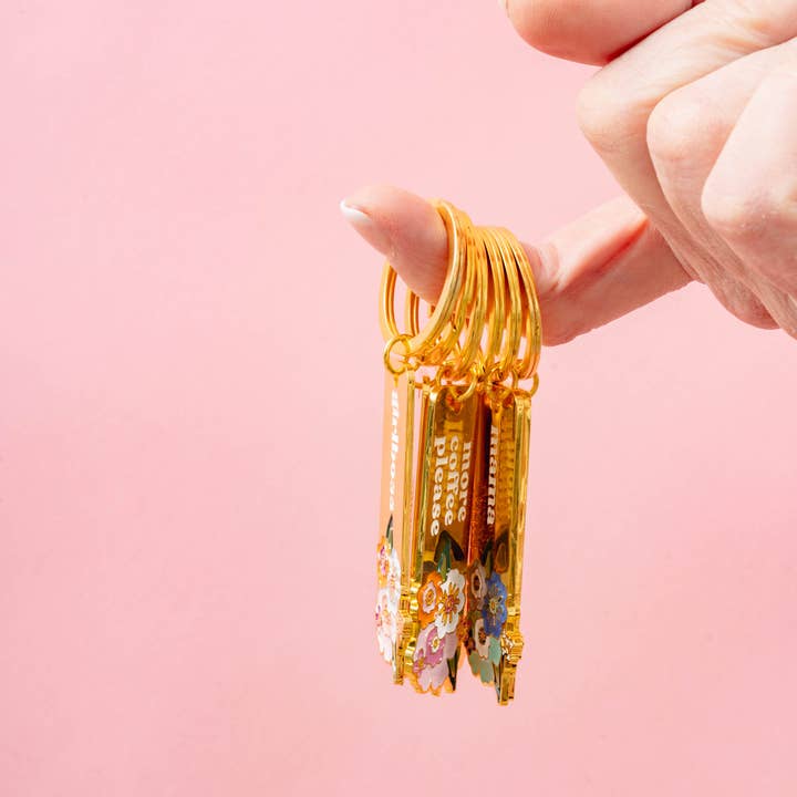 The Darling Effect - Wholesale Keychain - Women's - Enamel Floral Keychain - Dream Big3