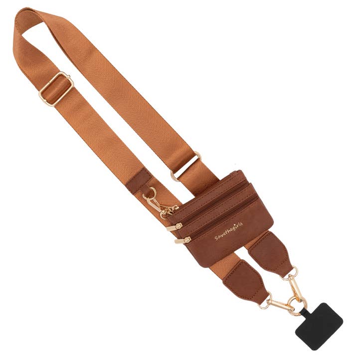 Save The Girls - Wholesale Phonecase Strap - Clip & Go Phone Lanyard with Pouch - Neutral Collection
