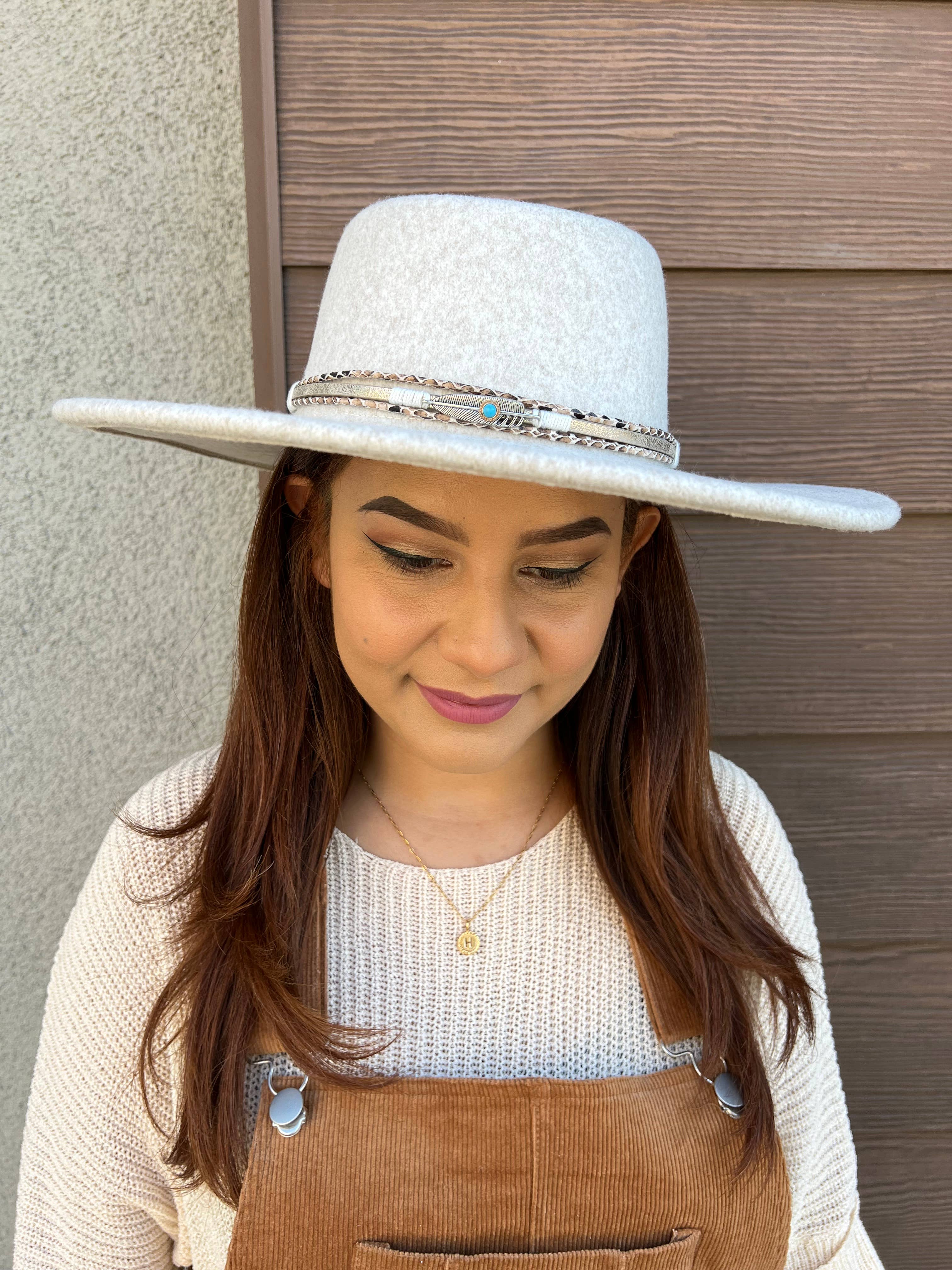 Justin & Taylor - Wholesale Fedora - Women's - Dundee | Felt Fedora with Python Accent Band7