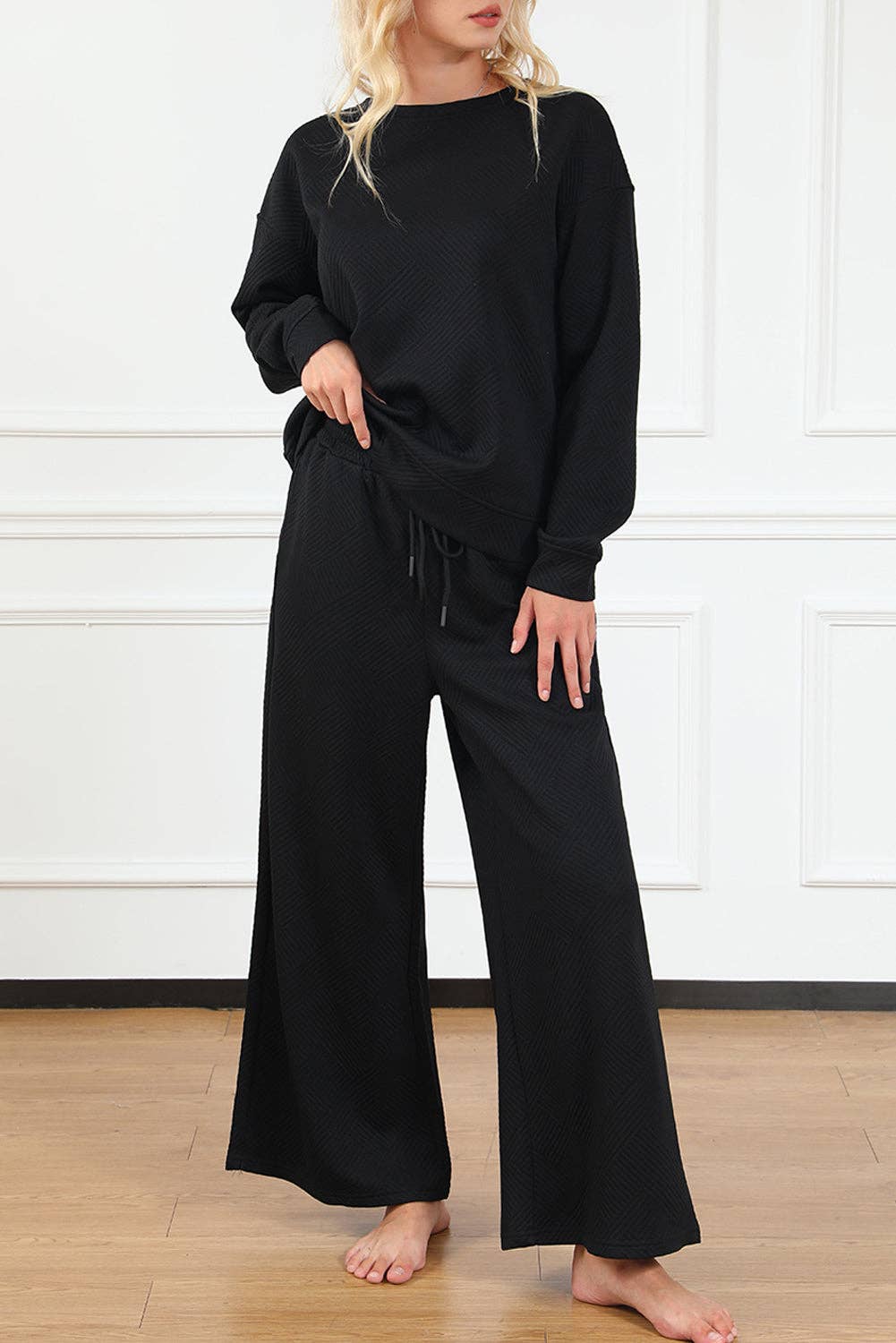 PRETTY BASH - Vente Ensemble haut et pantalon (PAS d'intérieur) - Femme - Ensemble haut et pantalon texturés9