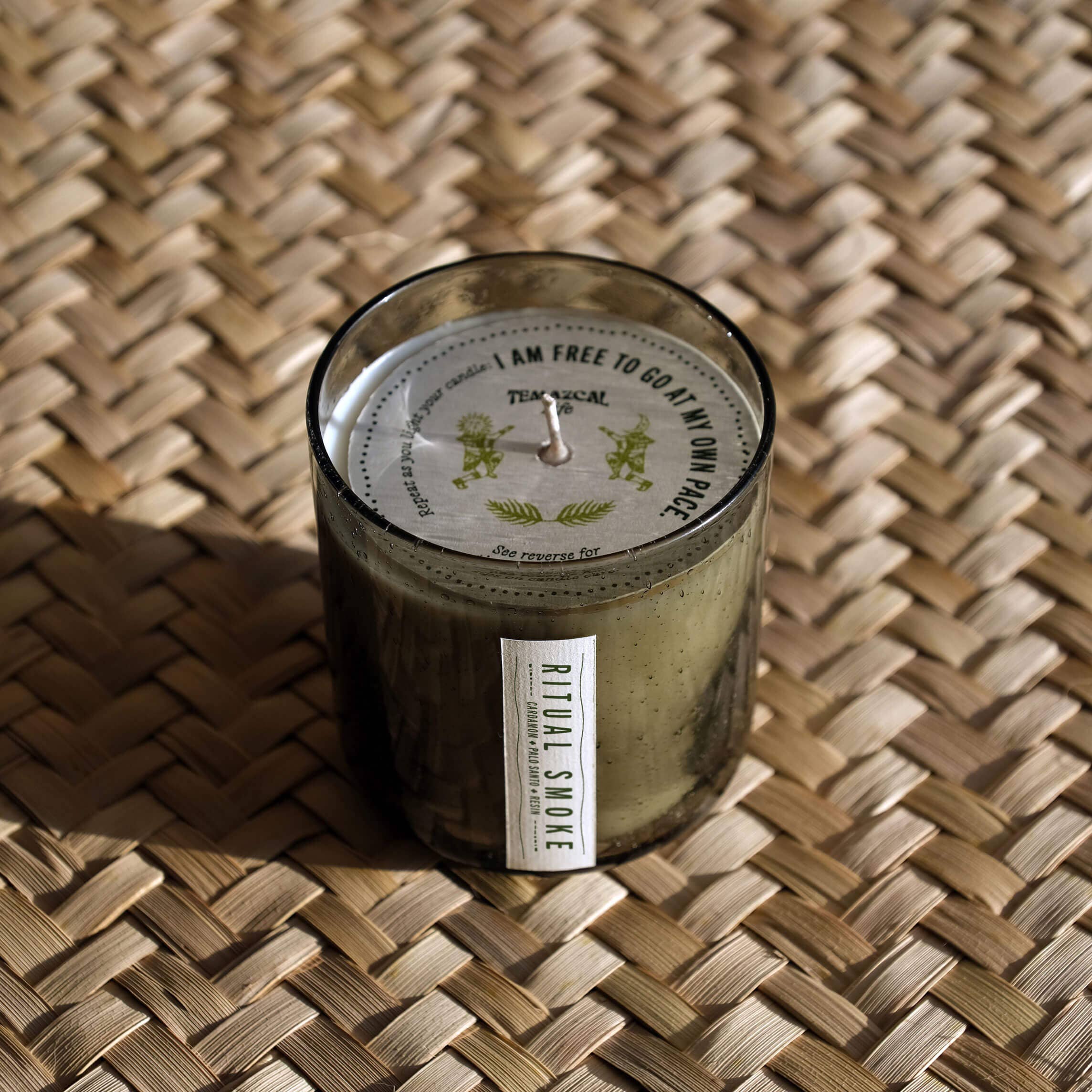 Temazcal Life® - Wholesale Jar/Filled Candle - Ritual Smoke Soy Candle Jar | Palo Santo Bergamot | 9 oz2