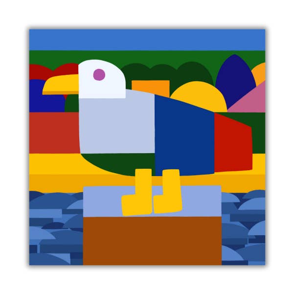 Gaivota - impressão fine art 30x30 cm por atacado de Colorobe