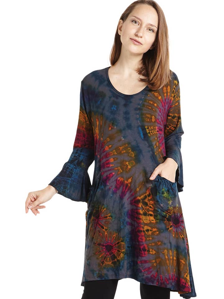 Tie-Dye Tunic (TH-1171) for wholesale by Kathmandu Imports