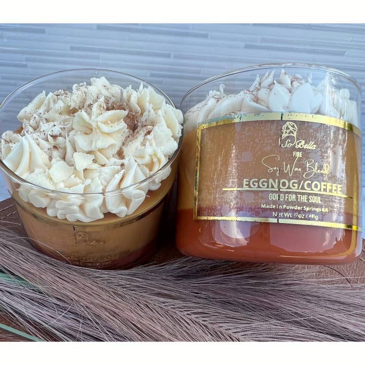 So Bella - Wholesale Jar/filled candle - Eggnog/Coffee 17 oz Candle1