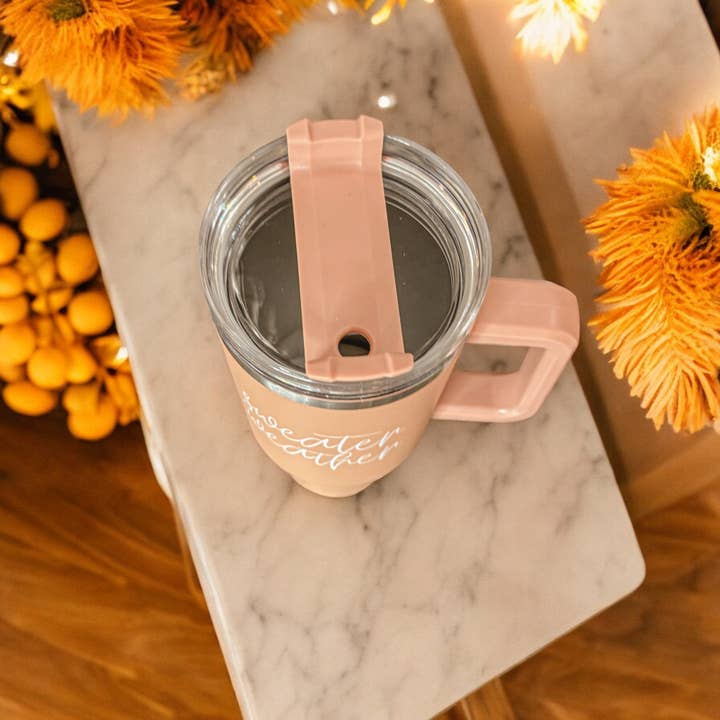 Gia Roma - Wholesale Insulated Mug/Tumbler - Fall 40oz Tumblers with Lid & Straw, Autumn Drinkware Mugs26