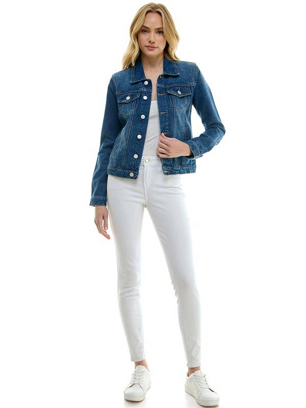 BLUE AGE - Wholesale Denim Jacket - Women's - LADY CASUAL COTTON DENIM JEAN JACKET (OPEN PACK)