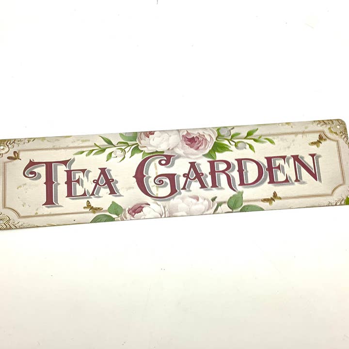 All Little Cute Things – wholesale Sign – Vintage Street Sign Tea Garden Tea Room Decoration, Antiques1