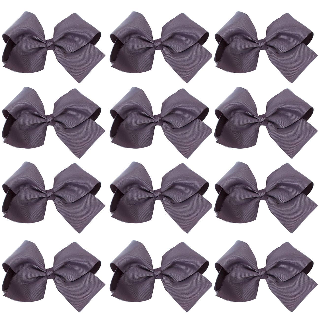 Hana - Wholesale Hair Bow - Kids - 8 Inch Hair Bow With Alligator Clip (12pc)26