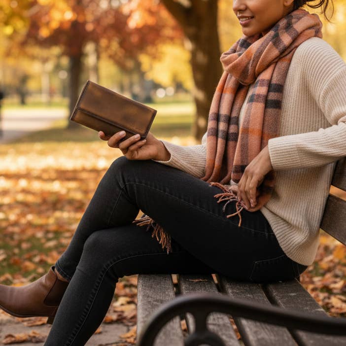 Alta Quero - Wholesale Crossbody Bag - Women's - Textured Brown Leather Essentials Set – Wallets & Crossbody3