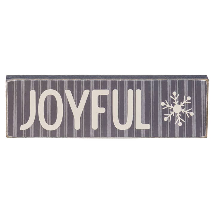 Col House Designs - Wholesale Sign - Let It Snow Skinny Block, 3 Assorted3