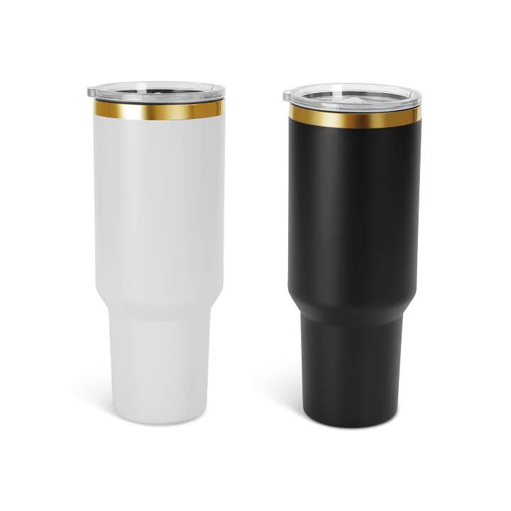 40oz Gold-Plated Tumbler for wholesale by MakerFlo