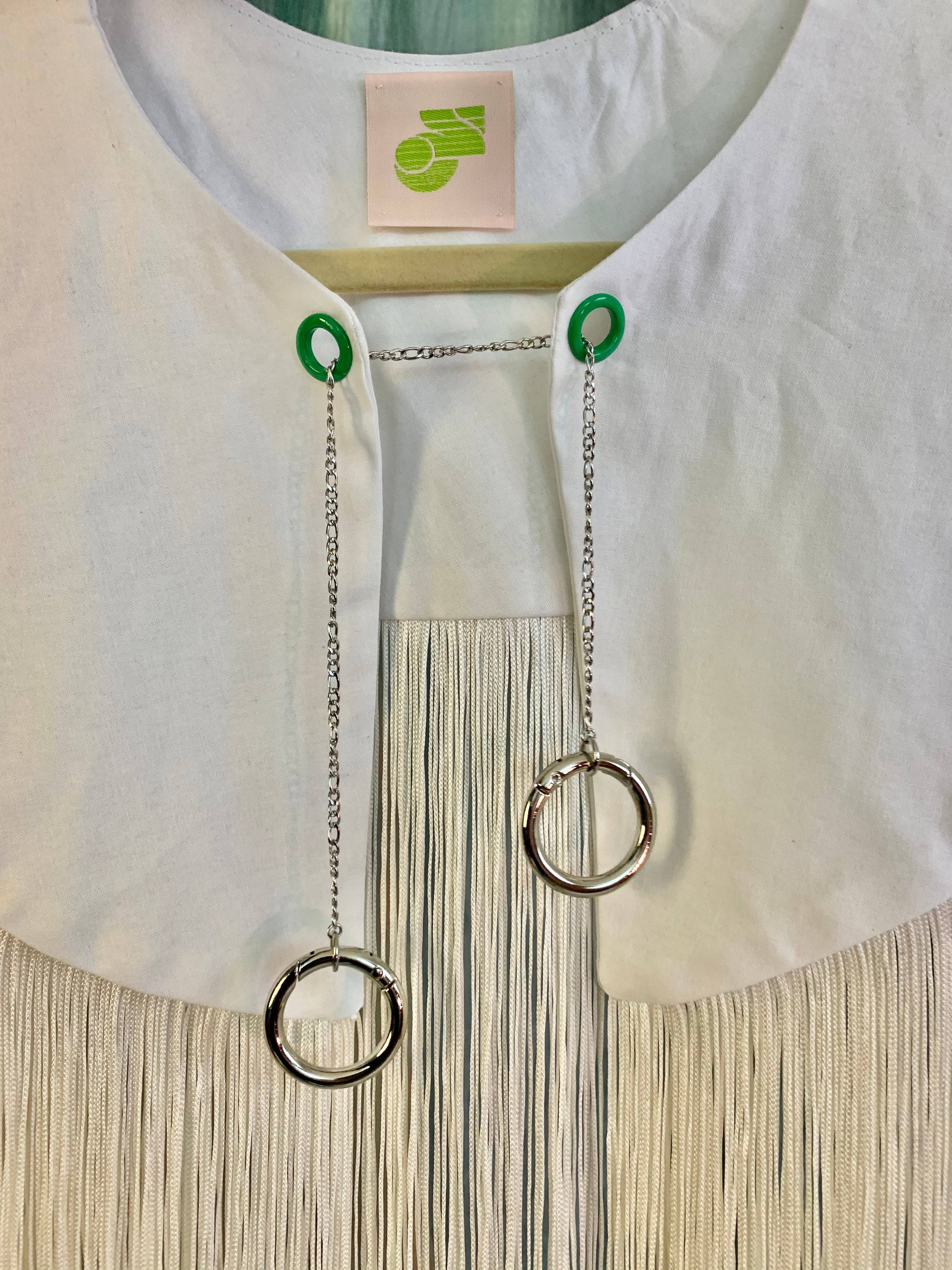 Shop Journal Vintage - Wholesale Blouse - Women's - Fringe chain detachable collar8