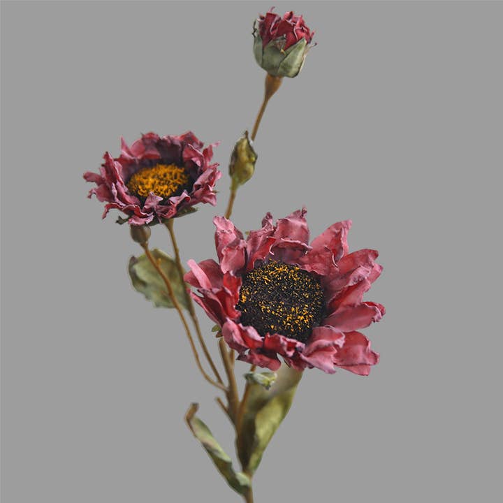 ACNITE(We cover U.S. import duties) - Wholesale Artificial flowers - Artificial yellow Sunflower for DIY home decor wedding party7