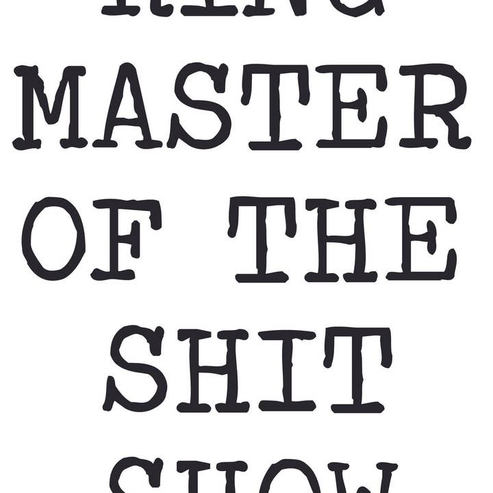 Cleverish Co - Wholesale Tea Towel - Funny Inappropriate Dish Towel, Kitchen Towel. " Ringmaster of the Shitshow "1