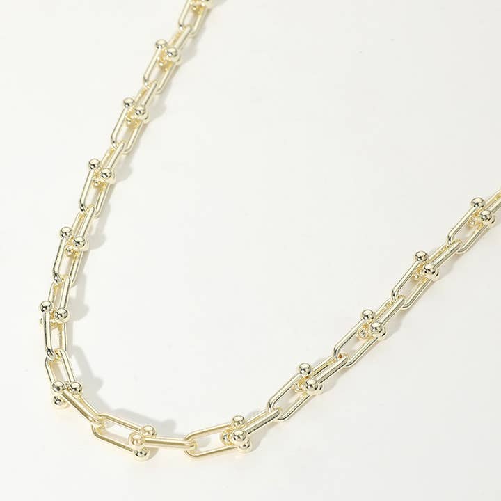Collier Chaîne à Maillons Plaqué Or 14k pour la vente par Sensibling Corp.