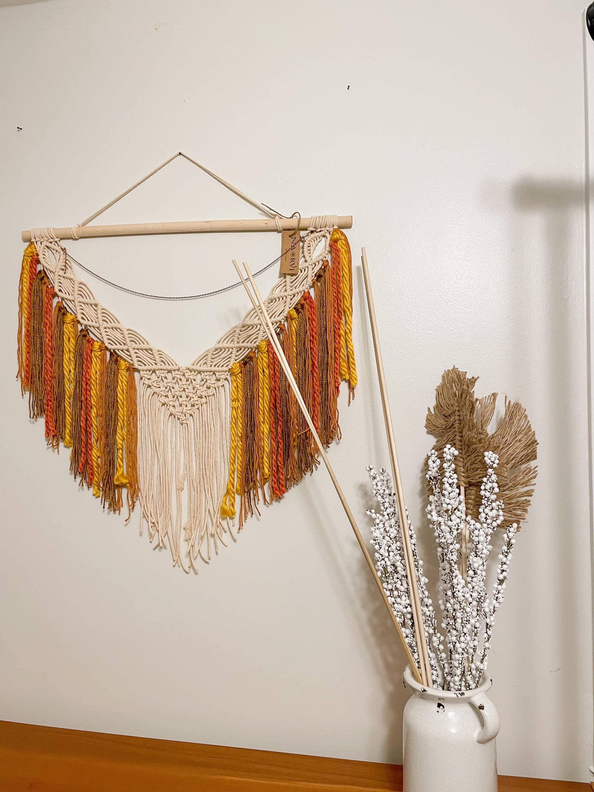 Naorvi Macrame – wholesale Tapis/Textil – Lyxig bohemisk stor färgglad makramévavd2