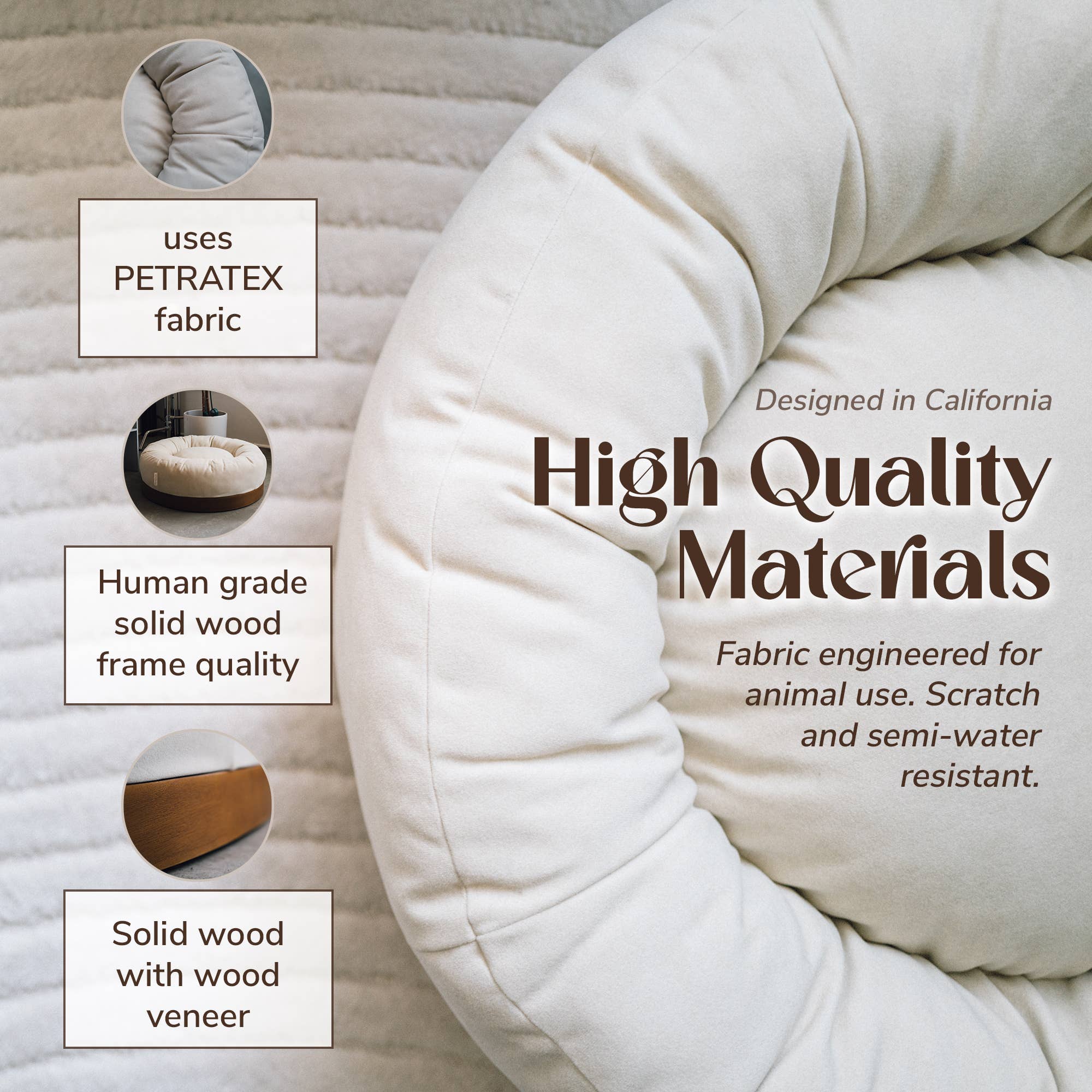 WHISKERHAUS LLC - Vente Lit – chat et chien - WHISKERHAUS Lit de luxe moderne premium pour chats et chiens - OSLO5