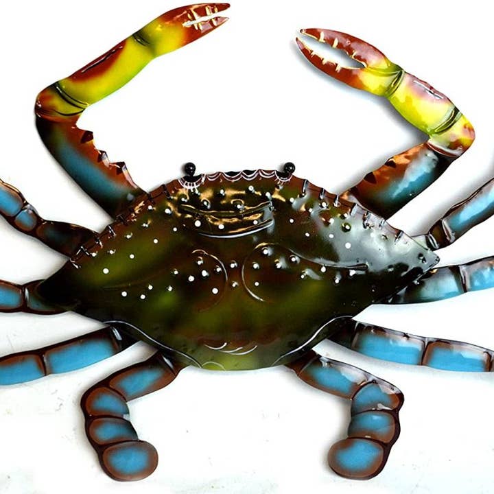 White Elephant - Wholesale Wall Accent - Lg Metal Crab