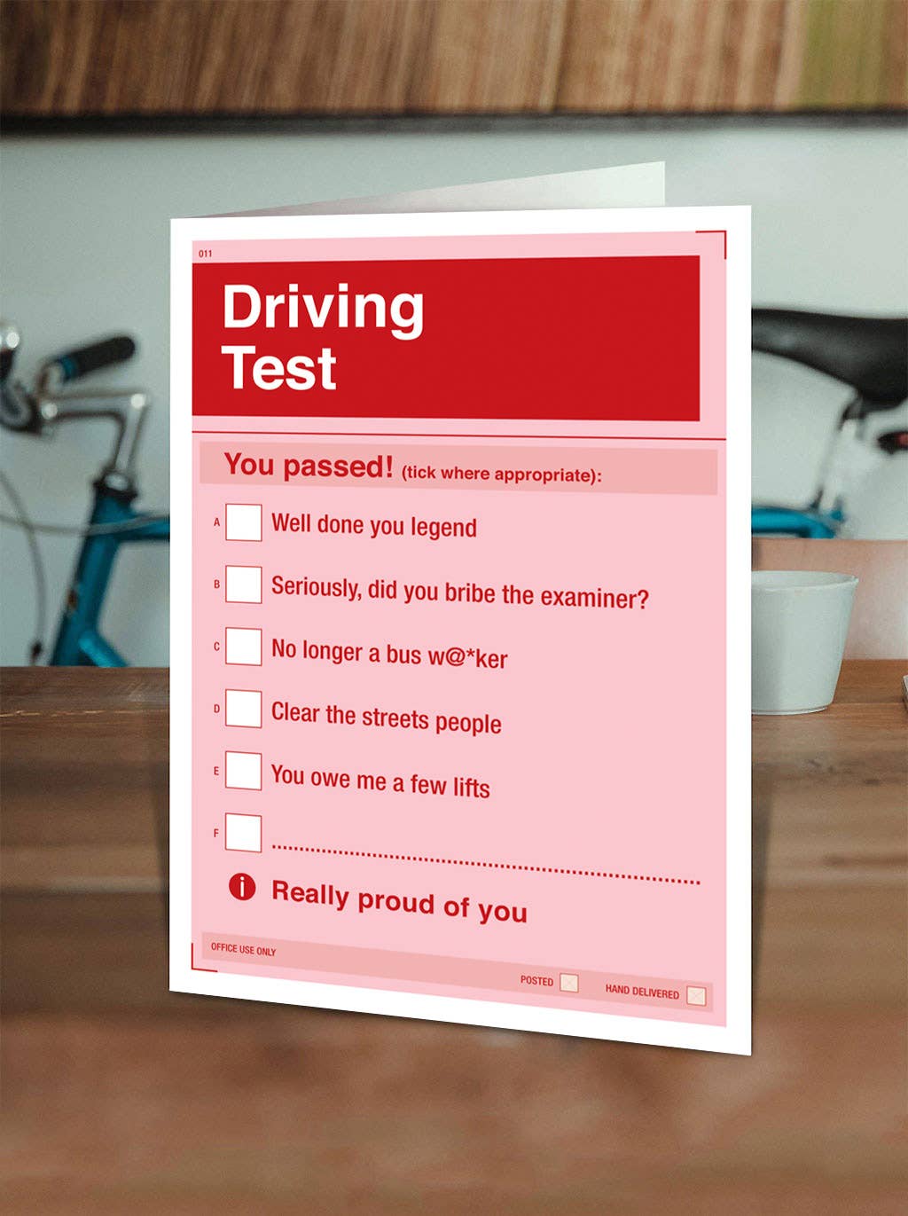 Brainbox Candy - Wholesale Everyday Greeting Card - Sale Funny Driving Test Card1