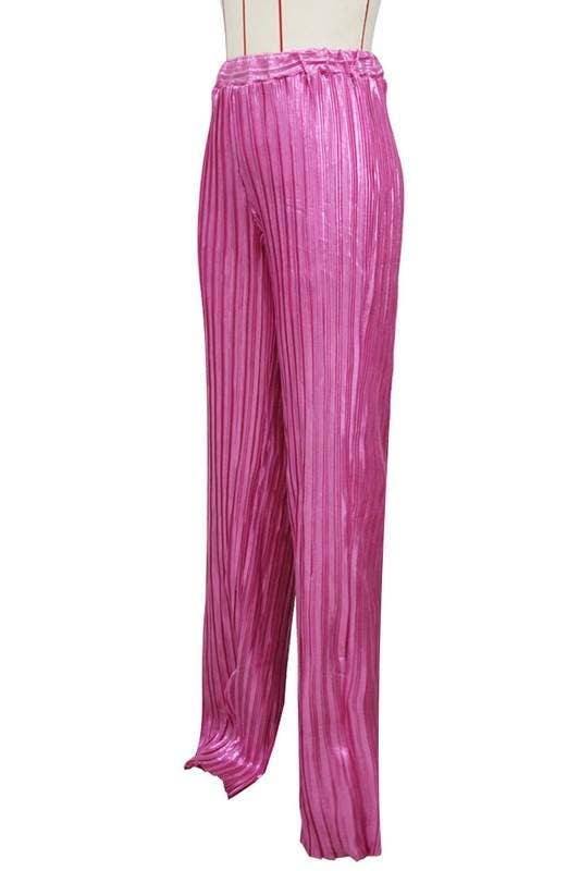 Queen Fashion - Wholesale Pants - Women's - pleated glitter long pants5
