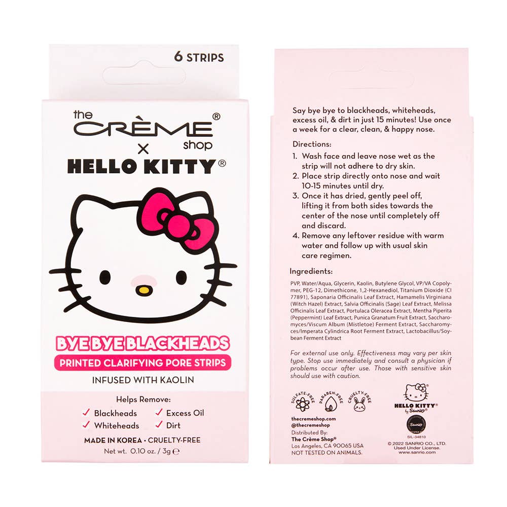 Sensibling Corp. - Wholesale Skincare Face Mask - 6PCS - Hello Kitty Printed Blackheads Pore Strips
3