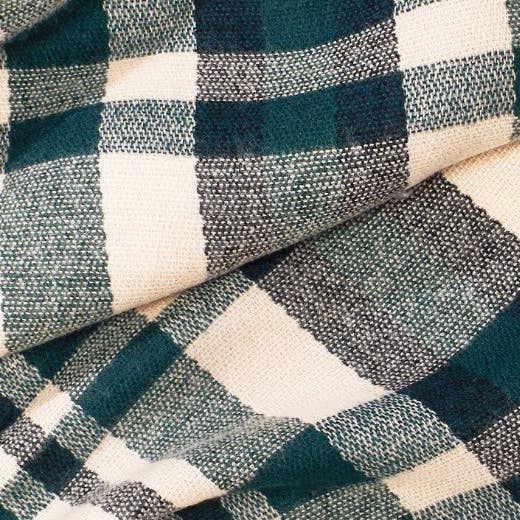 Olive & Pique - Vente Écharpe – unisexe - Écharpe/châle surdimensionné à carreaux, 75 « x 31,5", Hunter1