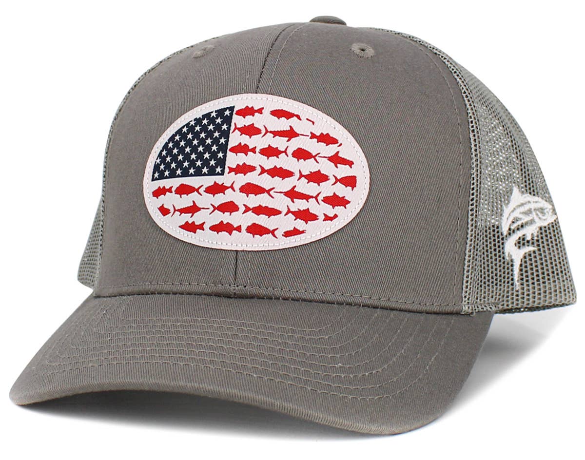 KBETHOS – wholesale Trucker hat – Unisex – USA Fish Flag Mesh Back Ballcap24