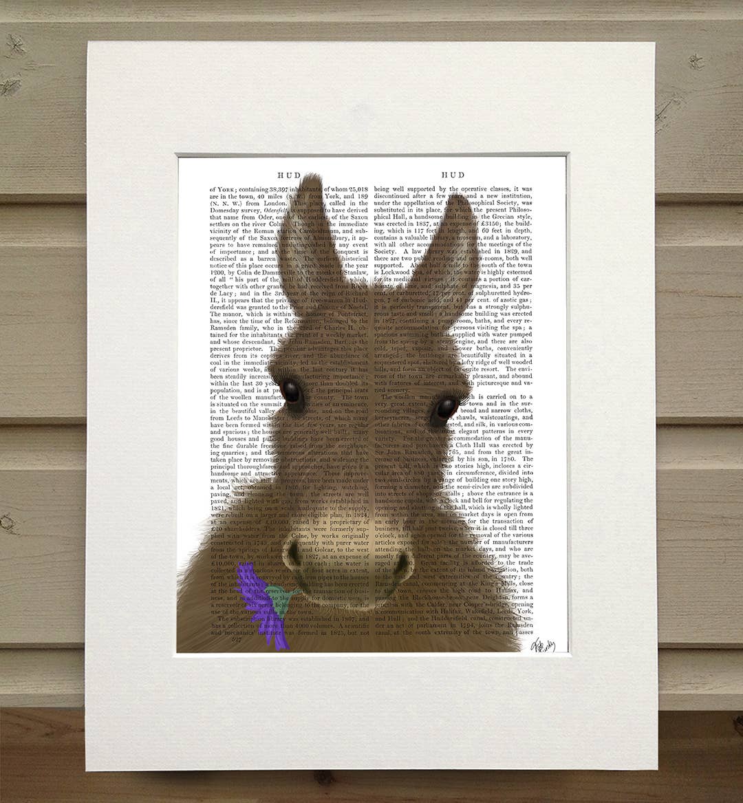 FabFunky Ltd - Wholesale Art Print - Donkey Purple Flower, book print / Art Print / Wall Art0