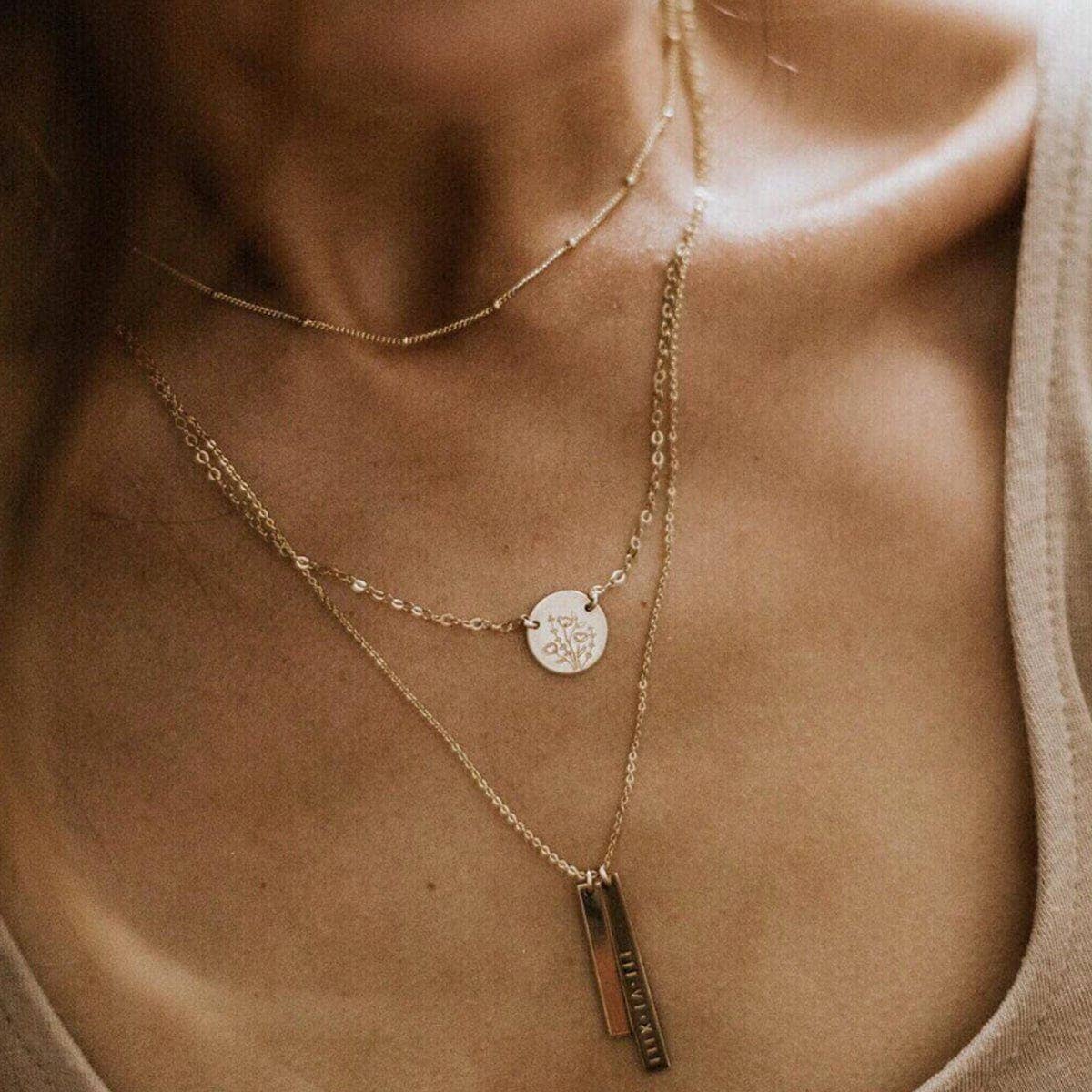 Made By Mary - Vendita all'ingrosso Collana con ciondolo/pendaglio - Collana Wild Blooms Mini Zola Disc4