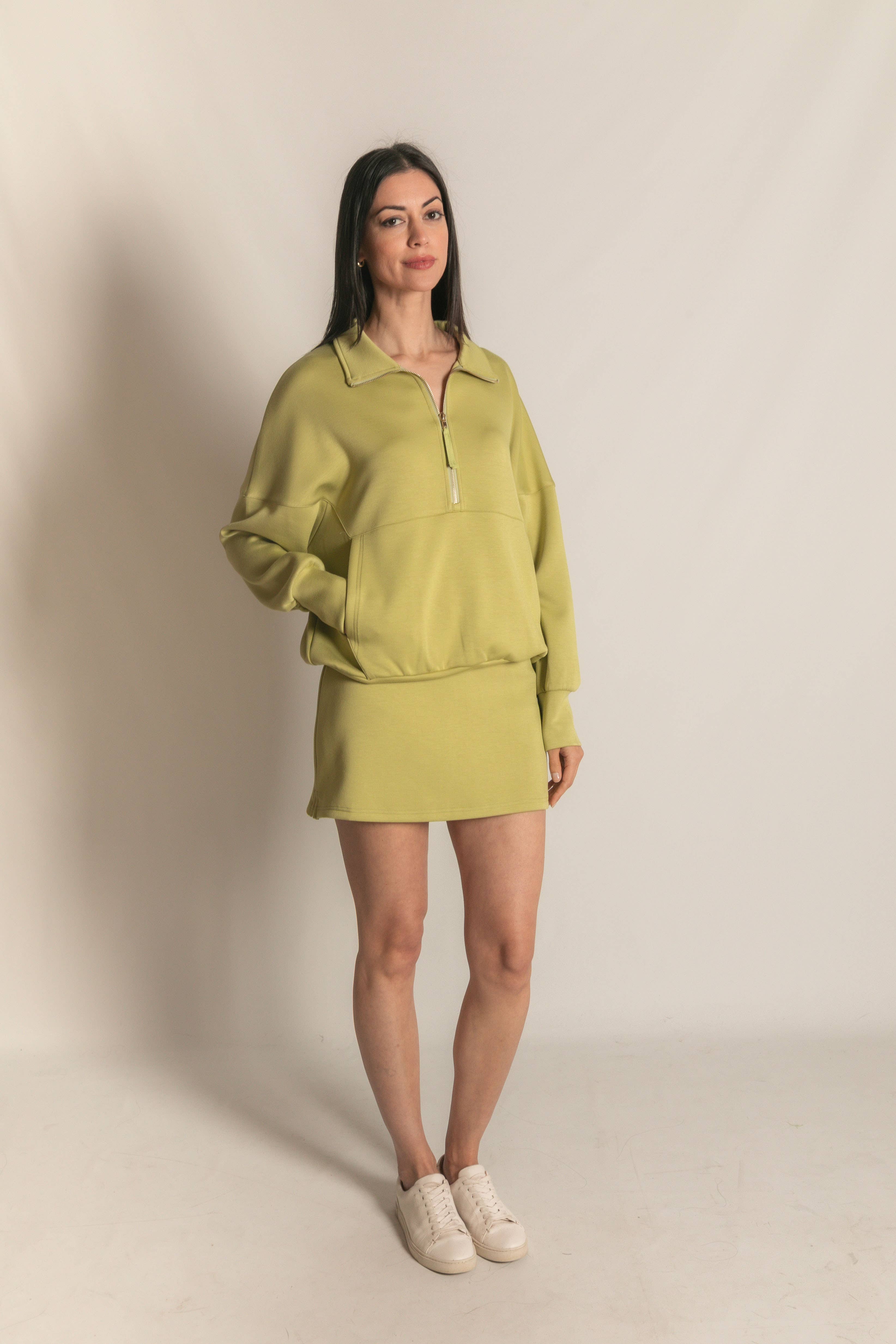 P. CILL - Vente Sweat-shirt – femme - Pull zippé P. CILL Butter en modal60