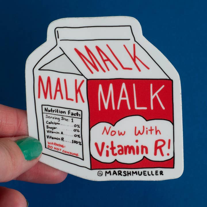 Malk Sticker for wholesale by hollymarshmallow