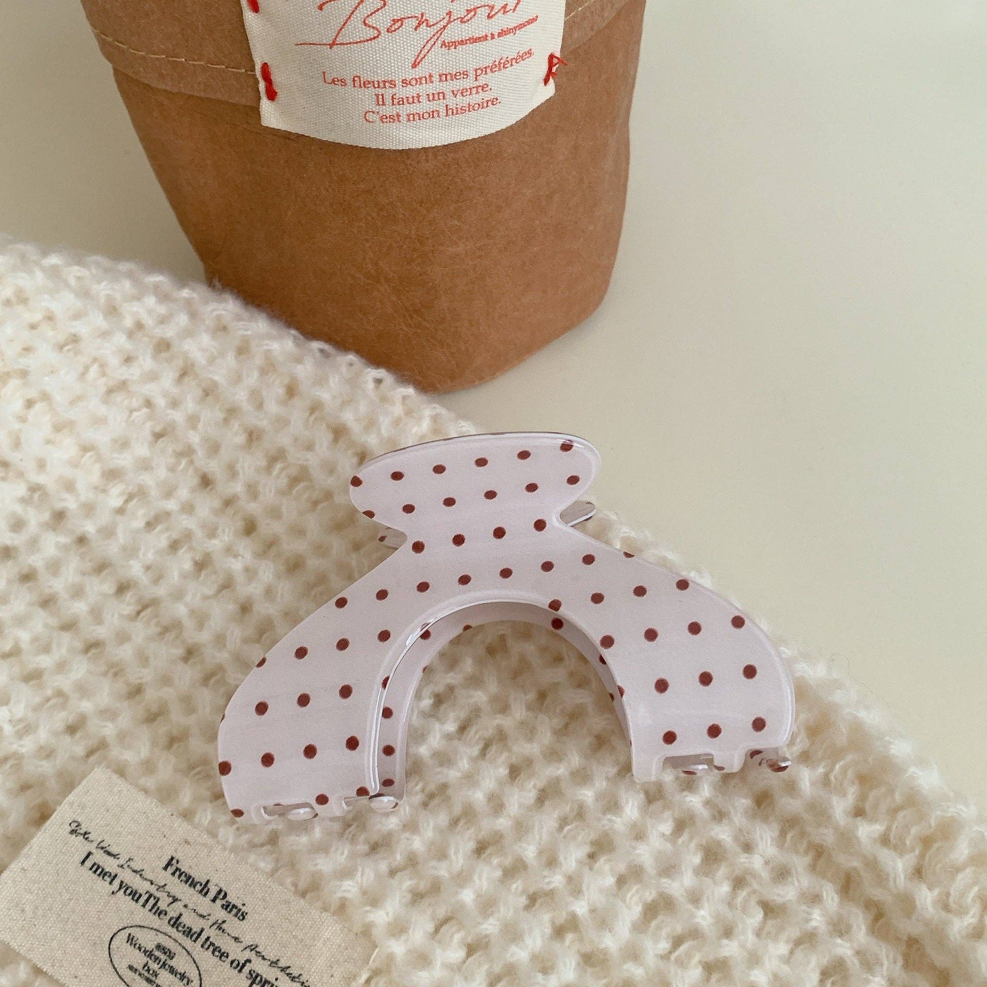 Dipped Shop - Vente Pince à cheveux – femme - Pince à cheveux à pois simples et blocs de couleur DP25F5736