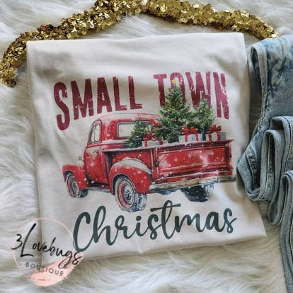 Small Town Christmas Shirt/Country/Farmer shirt for wholesale by 3lovebugsboutique
