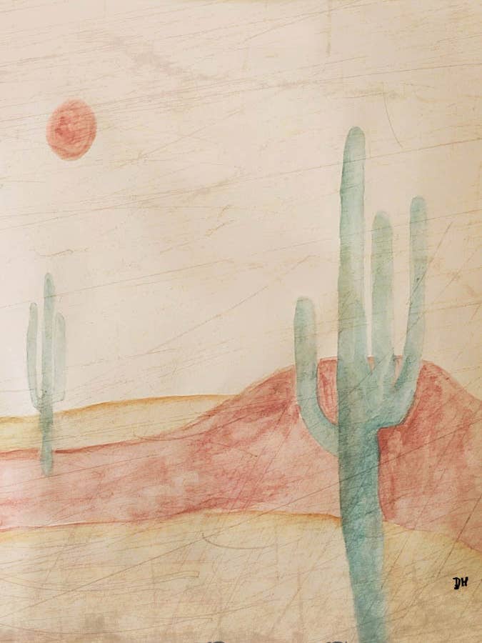 Leather Hat Card - Dolly's Desert for wholesale by DOLLY ESTELLE