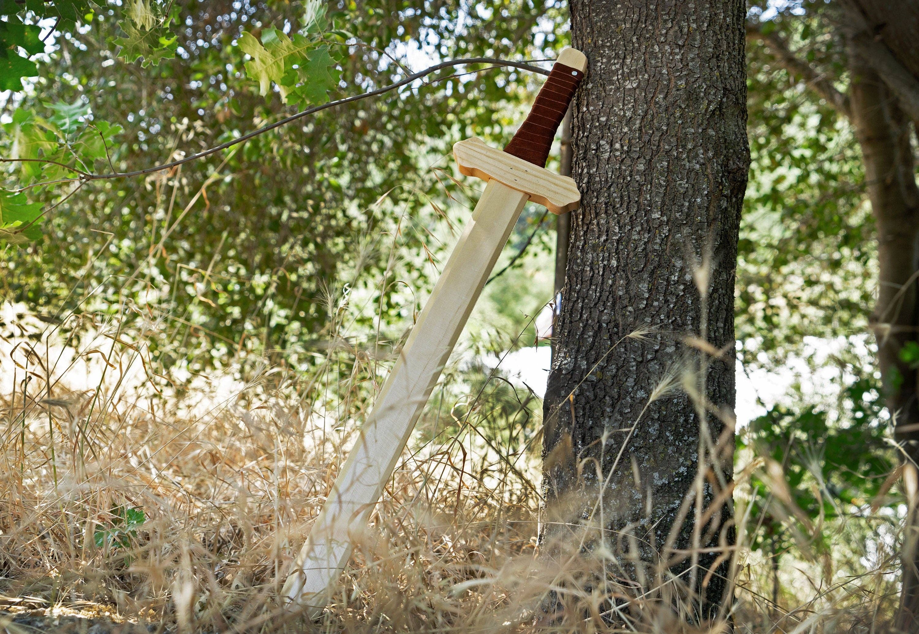 Backwoods Provisions - Wholesale Classic Toy - Kids - Sturdy Wooden Sword with Leather Wrapped Handle2
