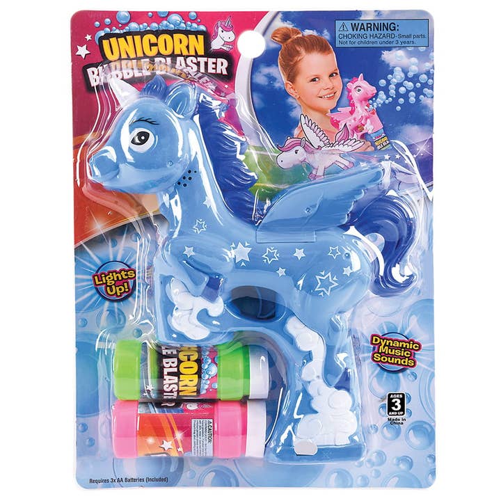 La Luna Bella - Toys - Venta al por mayor Juguete tradicional - Niños - Juguetes infantiles UNICORN BUBBLE BLASTER LLB DE 7 PULGADAS CON LUZ Y SONIDO4