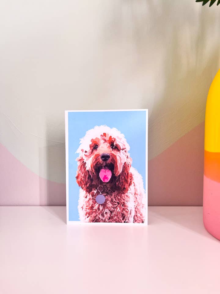 Biglietti di auguri COCKAPOO, pacchetto, Manchester, ritratto di animale domestico per la vendita all'ingrosso da parte di Blümeli Shop
