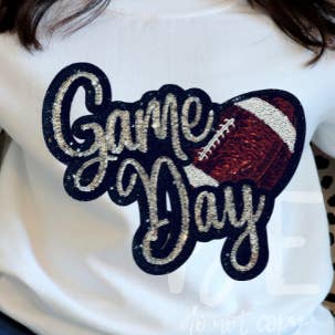 New Sequins Game Day Football Patch for wholesale by Brazenly Envied