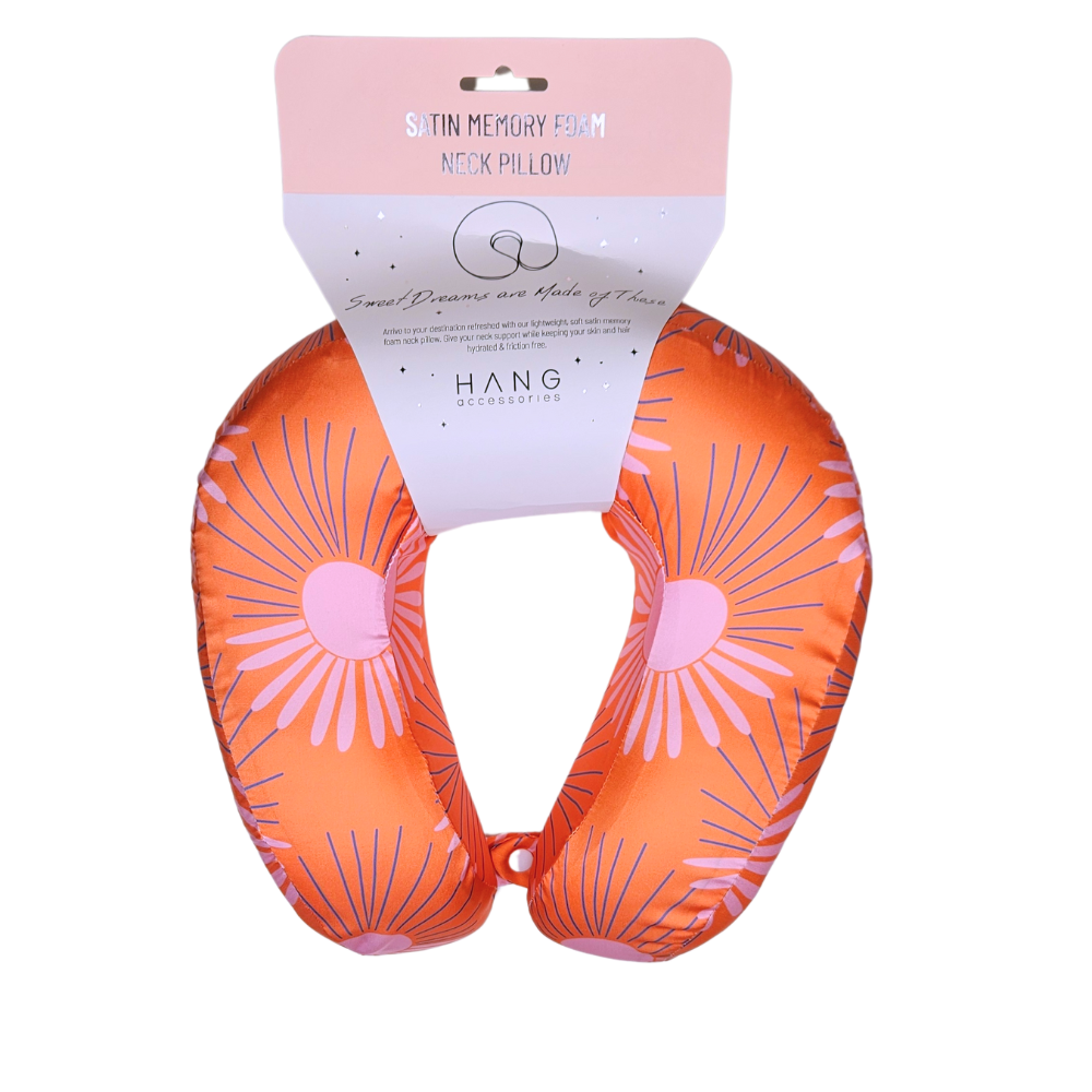 Hang Accessories - Venta al por mayor Cojín de viaje - Almohada cervical de espuma viscoelástica satinada5