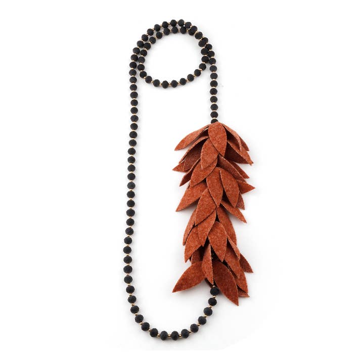 Miss Minna - Wholesale Pendant/Charm Necklace - "Living Leaf Necklaces"