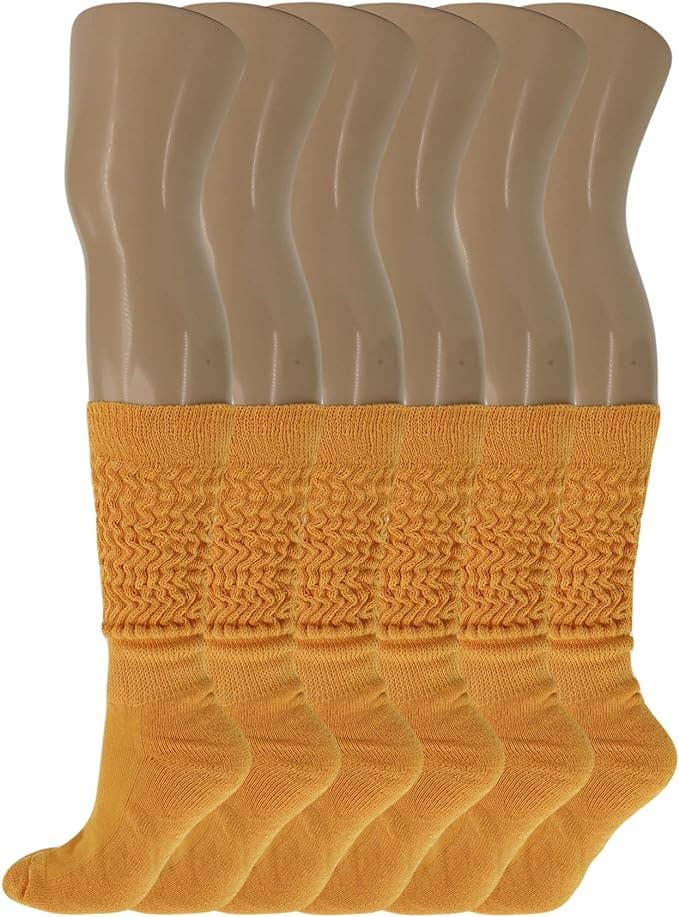 Mars Outlet Store LLC - Wholesale Socks - Women's - 120 Pairs Extra Long Heavy Slouch Cotton Socks, Size 5-1024