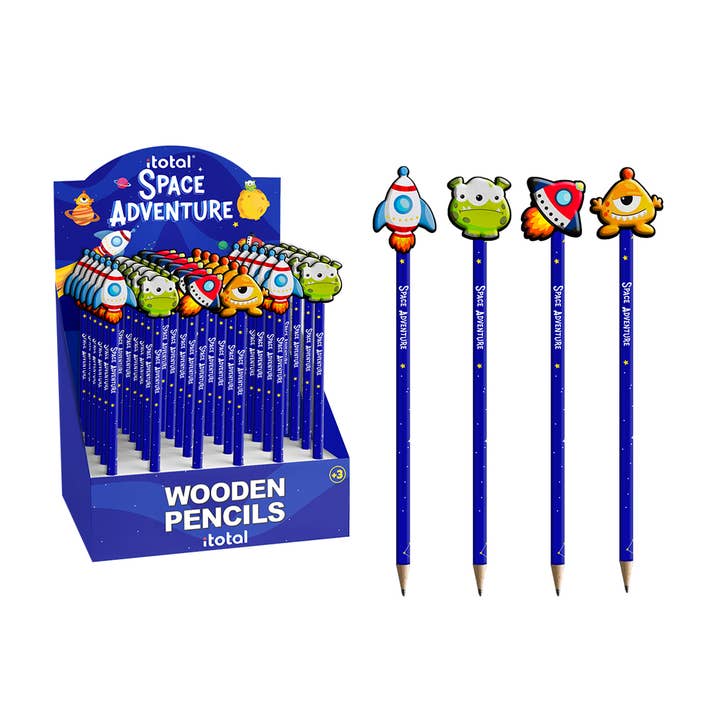 Space Adventure Pencil - Display 36 Pcs for wholesale by I-Total, I-Drink