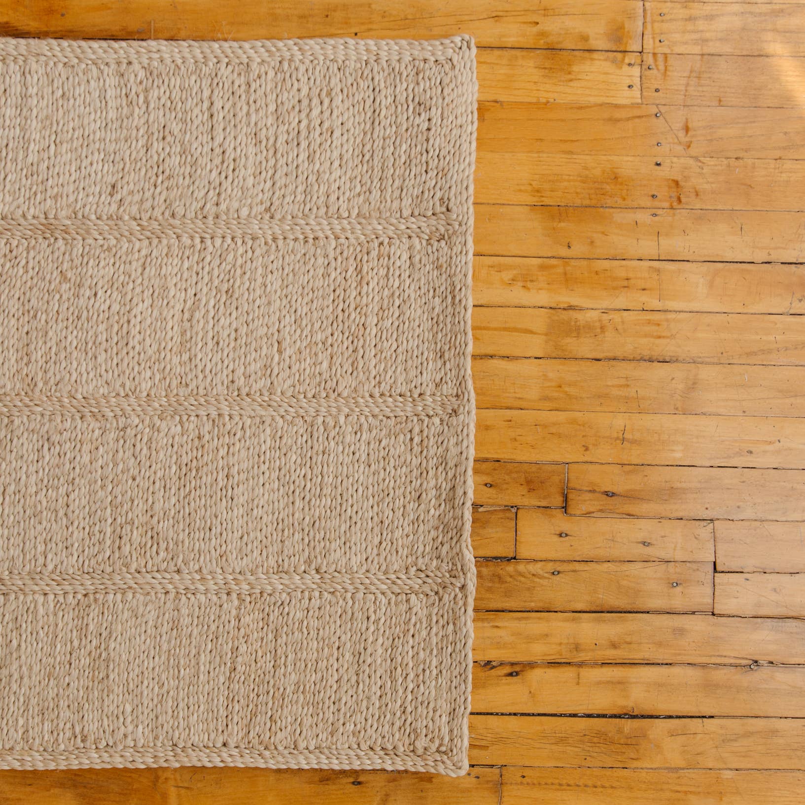 Will & Atlas - Vente Tapis de couloir - Coureur de 9 pieds en jute, crêtes2