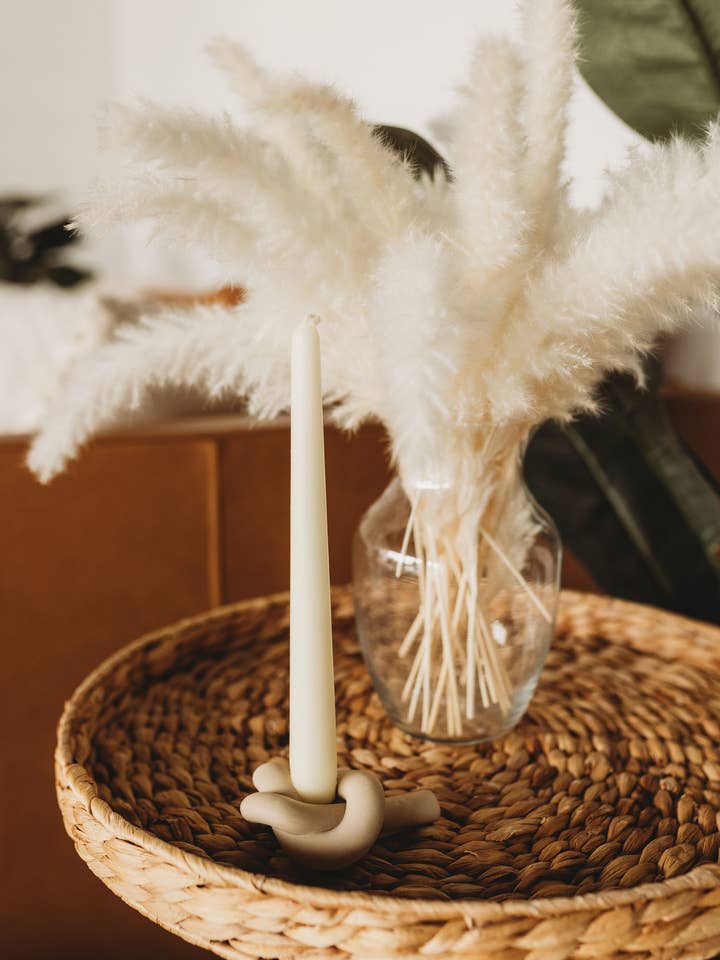 Concrete Knot Candle Holder for wholesale by Alex + Theo