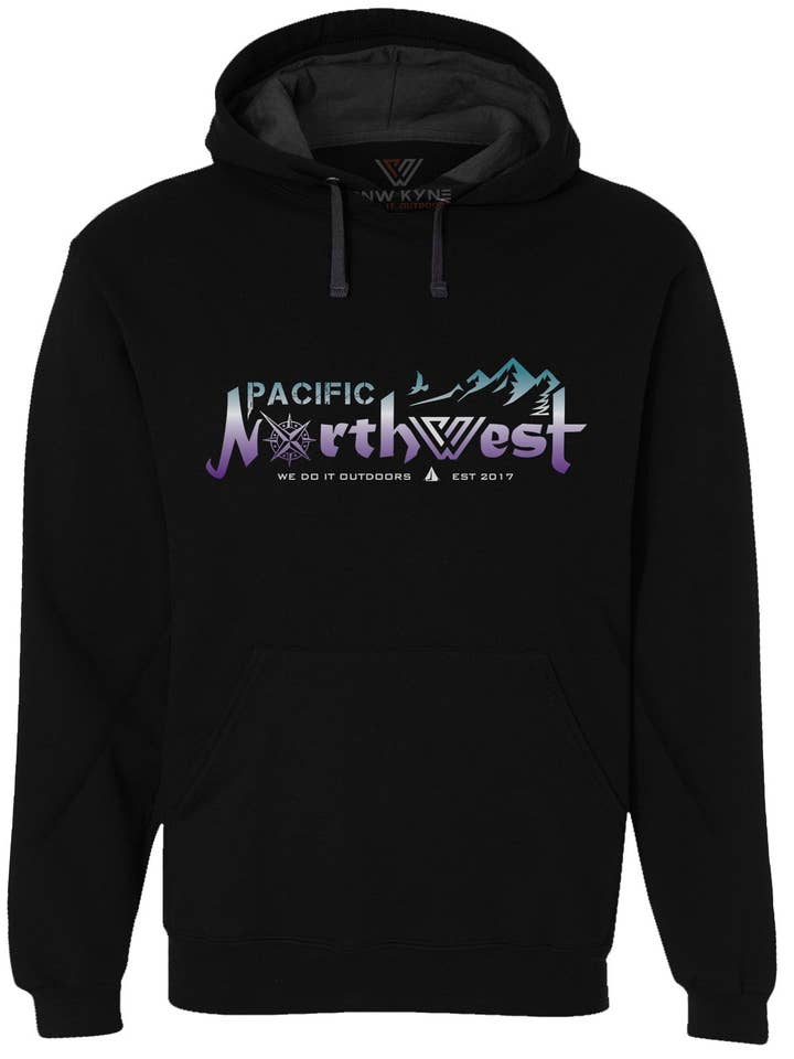 Northwest Skyline Pullover Hoodie for wholesale by PNW KYNE